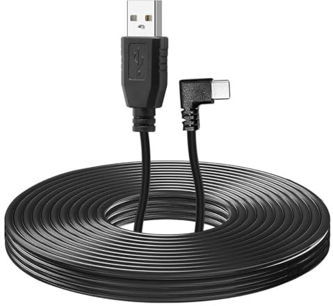 Alltotive USB to Type C Power Cable for Dash Cam, Power Only, No Data Transfer Function, 9.8FT (3 Meters)