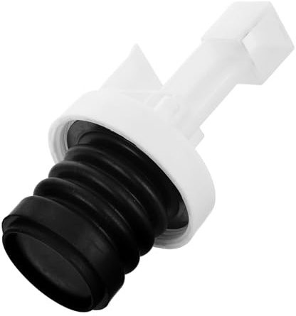 Waschmaschinenpumpenfilter A345 mit Filtergewebe 38mm | Abs Schwarz, Kunststoffkappe und Ventilstopfen, Einfache Montage, Leckschutz, Breite Kompatibilität