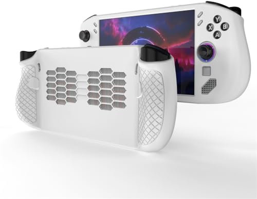 Custodia in silicone per Lenovo Legion GO S console da gioco, anti graffio, antiscivolo, skin morbida cover per Legion GO accessori per console palmare (bianco)