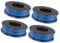 UJMOK 4 PCS RSJA-01 Spool Line Replacement, for Spear Jackson GT450, GT600, N1F-GT-280/450-D, S6030ET Strimmer Lawn Mower Trimmer Spool Line