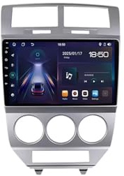 Car Stereo Carplay Radio de Coche para Dodge Caliber 2007-2010 HD Pantalla Tactil Radio Reproductor Reproductor de Internet, Bluetooth, WiFi, 4 Nuclear 1G+16G