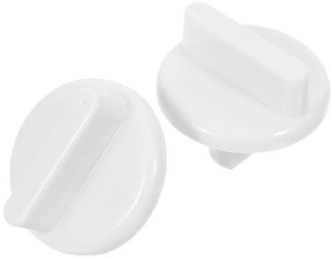 Termostato Frigorifero Manopola Temperatura Frigo 2pezzi Abs | Compatibile Freezer e Frigorifero, Regolazione Precisa, Bianco, Stile Moderno Minimalista
