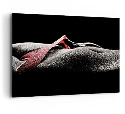Wandbilder Dekoration Wohnzimmer Körper weibliches Modell Wassertropfen Bilder auf Leinwand 120x80cm Leinwandbild Schlafzimmer Deko Wand Kunstdruck Art Groß XXL Wanddeko Bild Canvas AA120x80-0350
