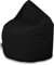 PATCH HOME XXL Sitzsack Tropfenform – Schwarz – Indoor & Outdoor Beanbag mit Styroporfüllung - Bereits Befüllt - Kinder & Erwachsene - 30 Farben & 3 Größen