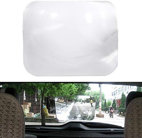Qiilu New Auto Car Wide Angle Rear Lens Reversing Parking Window Lens Sticker