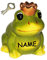 alles-meine.de GmbH Spardose - Frosch mit Krone/Froschkönig incl. Namen - stabile Sparbüchse mit Schlüssel - aus Keramik/Porzellan - Sparschwein lustig witzig - Prinz - T..