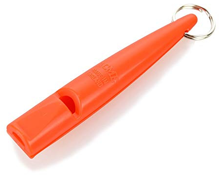 ACME Hundepfeife No. 210 Orange | Trillerpfeife mit integrierter Kugel | Original aus England | Ideal für die Hundeausbildung und das Hundetraining | Laut und weitreichend