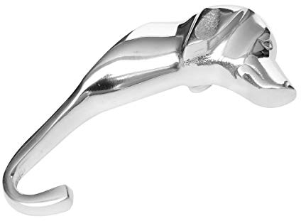 Brillibrum Design Wandhaken Pferd Kleiderhaken Hund Aus Aluminium Garderobenhaken (Hund - klein)