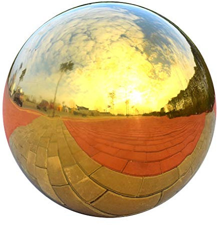 Perfeclan 304 Gartendeko Kugel Rosenkugel Gartenkugel Vollkugel Hohlkugel, 138 mm