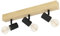 EGLO Deckenlampe Townshend 3, 3 flammiger Vintage Deckenspot im Industrial Design, Retro Lampe aus Stahl und Holz, Farbe: Schwarz, braun, Fassung: E27