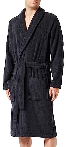 Tommy Hilfiger Herren Bathrobe Pyjamaset, Desert Sky, SM