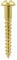 3x12 mm (4x1/2) brass ROUND, DOME head slotted screw pack of 50