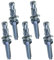 AERZETIX - C54054-5x Boulon Vis d’ancrage filetage long, Goujon à expansion - M12x100mm - en acier zingué - pour béton, pierre