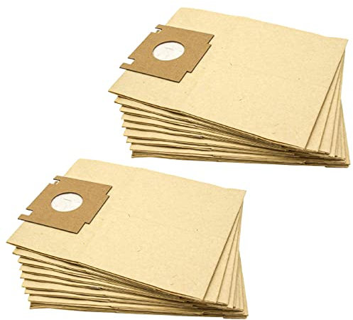 vhbw 20x Sacs compatible avec Rowenta RS 780, RS 782 TB, RS782TB, Tonixo aspirateur - papier, 23cm x 18cm, couleur sable