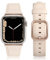 Tuocal Lederarmband Kompatibel mit Apple Watch Armband 38mm 40mm 41mm 42mm (Series 10) Herren Damen, Echtes Leder Ersatzarmband Kompatibel für Apple Watch Series 10 9 8 7 6 5 4 3 2 1 SE Sport Edition