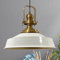 bamyum Asletl Hängelampe Esstisch Weiß Industrial Metall, Ø41 cm Lampenschirm Hängelampe, Küchenlampen Hängend Vintage, Hängelampe Esstisch, Pendelleuchte Weiß Gold, Pendelleuchte Esstisch Vintage