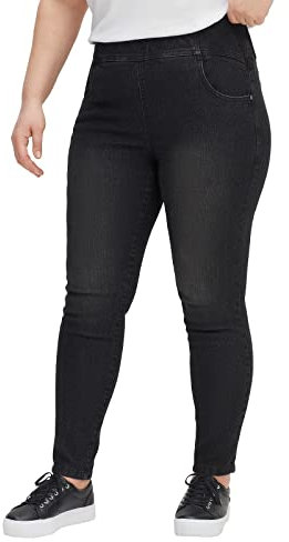 Sheego Damen Große Größen Jeggings mit breitem Gummibund Freizeitmode sportlich -