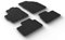 Gledring Satz Gummimatten kompatibel mit Toyota Aygo X 2022- (T Profil 4-teilig + Montage-clips)