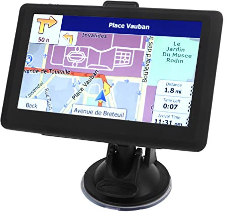 Ymiko Universal Car Navigator 5-Zoll-Touchscreen GPS-Navigation DDR256M 8G MP3 FM Europa-Karte GPS-Navigationsgerät mit Hoher Auflösung für LKW-Bus