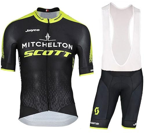 assocauicy Abbigliamento Estivo Da Ciclismo Uomo,Tuta Da Bicicletta Traspirante E Confortevole Con Imbottitura 4d Salopette Ciclismo Uomo