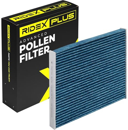RIDEX PLUS 424I0628P Innenraumfilter Pollenfilter Aktivkohlefilter Höhe: 30 Breite: 205 Länge: 211 Kompatibel mit HONDA Jazz III Schrägheck GE, GG, GP, ZA CIVIC IX FK CIVIC X Schrägheck FC, FK HR-V RU
