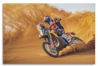 EERS Motorcross Dirt Bike Poster KTM 450 Rallye-Poster, dekoratives Gemälde, Leinwand, Wandposter und Kunstdruck, modernes Familienschlafzimmer-Dekor-Poster, 30 x 45 cm