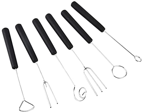 1 Set Impregnation Stirring Tools Cheese Fondue Forks Home Tools Party Supplies Cookie Dipping Tool Candy Dipping Spoons Culinary Smores Sticks Fork Group Chocolate Stainless Steel
