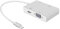 CHICHIYANG 4 in 1 USB-C Type-C to 4K HDMI VGA DVI Converter USB 3.0 Port Hub Adapter Cable Multiport Convert