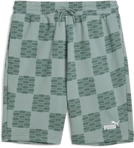PUMA Herren United AOP Shorts 10 TR Gestrickte Shorts, Green Moon,