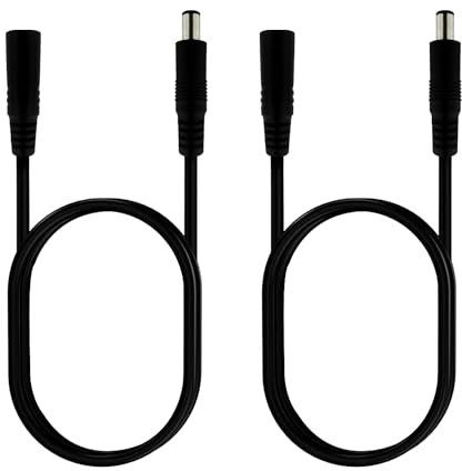 DC7.4mmx5.0mm Laptop Power Cable 7.4x5.0mm Female to 7.4x5.0mm Male Extension Cable 2PCS 2M