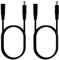 DC7.4mmx5.0mm Laptop Power Cable 7.4x5.0mm Female to 7.4x5.0mm Male Extension Cable 2PCS 2M