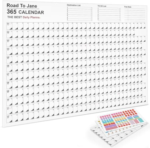 Begchy Wandplaner, Wandkalender 2024, Jahresplaner 2024, Jahresplaner, Wandplaner 2024, Wandtabelle, C