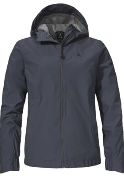 Schöffel Damen Jacket Style Bohorok WMS, wasserdichte, atmungsaktive Outdoor Jacke, elegante Funktionsjacke mit Kapuze und Stufensaum