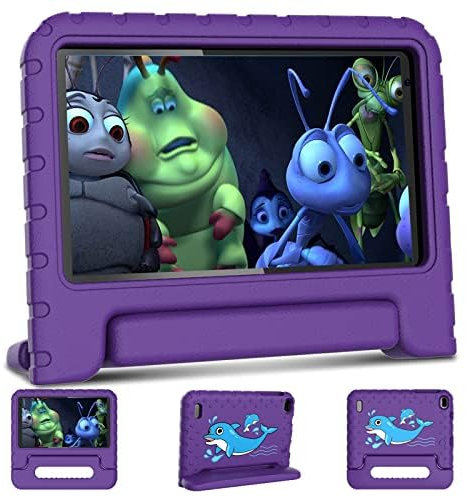 AOCWEI Tablet per bambini da 7 pollici Android 11 Tablet 32GB (TF 128GB) | Controlli parentali | Educazione dei bambini | Bluetooth 5.0 | Custodia EVA, viola