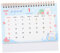 Parliky Tischkalender 2023 Heimkalender Jahreskalender 2023 Dekor Schreibtischkalender büroartikel Wohnkultur für das Kaninchenjahr Umgedrehter Design-Tischkalender Eisen rot