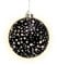 Spetebo LED Weihnachts Glaskugel Sterne schwarz matt mit Timer - 12 cm - Deko Kugel warm weiß beleuchtet Batterie betrieben - Advent Winter Stimmungslicht Christbaumkugel edel elegant