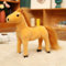 champracer Kuscheltier Pferd, Stehend Pony Kuscheltier, plüschpferd, Realistisch Plüsch Pferd Spielzeug, Stuffed Animals, Geschenke für Mädchen und Jungen (40 cm,Hellbraun)