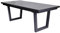 Home4You Gartentisch - 200 x 100 cm - Anthrazit - Grau - Aluminiumgestell - Sinterstein - ausziehbar
