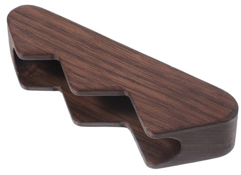 Angoily Kartenhalter Aus Holz Visitenkartenständer Für Schreibtisch Stabiler Und Platzsparendes Design Geeignet Für Büro Und Homeoffice Organisierter Ablage Für Visitenkarten