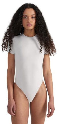 Style & Republic Kurzarm Body Damen aus Baumwolle, Samtig weich und Bequem Bodysuit mit Rundhalsausschnitt & Druckknopfverschluss