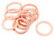 sourcing map 10Stk. 30x22x2mm Flach Ring Kupfer Scheibe Dichtung Befestigung Unterlagscheibe de