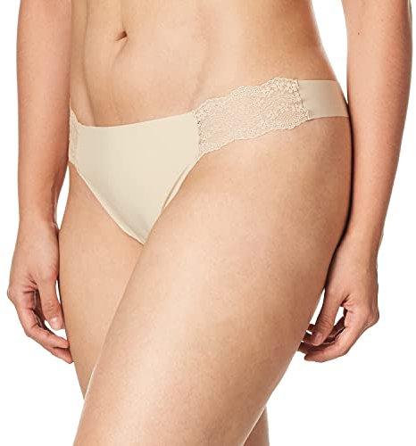 b.tempt'd Women's B.Bare Thong Panty, Au Natural, Large