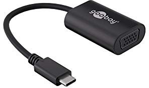 Goobay 38531 USB-C auf VGA Adapter für Videoübertragungen mit Auflösungen bis 1920*1080p@60Hz; 0,2m