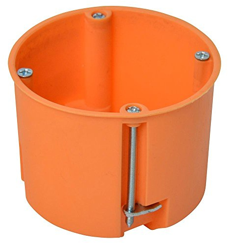 Hohlwanddose Ø68mm 60mm tief Unterputz orange Schalterdose Hohlwand Dose