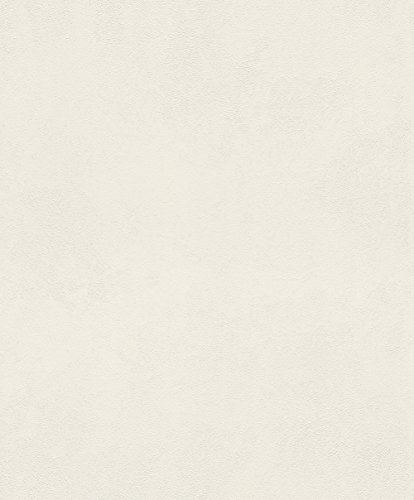 rasch Tapete 860115 aus der Kollektion b.b home passion VI – Einfarbige Vliestapete in Creme mit körniger Struktur – 10,05m x 53cm (L x B)