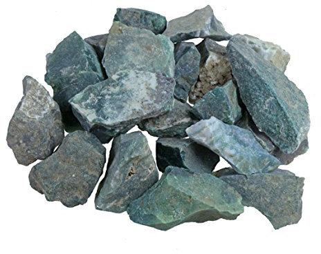 Wassersteine 300g | 100% naturbelassene Edelsteine Heilsteine | Echte unbehandelte Rohsteine für Edelsteinwasser Lebensquelle Plus (Heliotrop, grün)