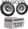 Lautsprecher Boxen Kenwood KFC-S1756-16,5cm Koax Auto Einbauzubehör - Einbauset passend für VW Passat 3C CC B6 B7 Front - justSOUND