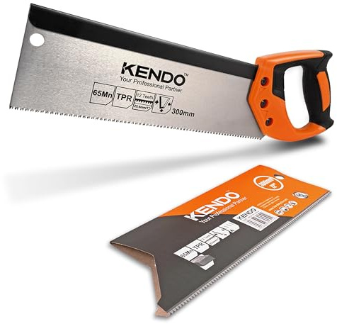 KENDO Zapfensäge 300 mm, 12 Zähne/Zoll – Rückensäge Feinsäge