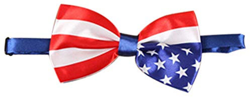 Bontand Frauen-Dame-Amerikanische Flagge USA Tuxedo Kleid Fliege Partei Hochzeit Krawatten Schmetterling