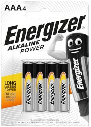 Energizer® Alkaline Power Battery Alkaline Manganese Micro AAA LR03 1.5 V (Pack of 4) You will receive 1 pack of 4
